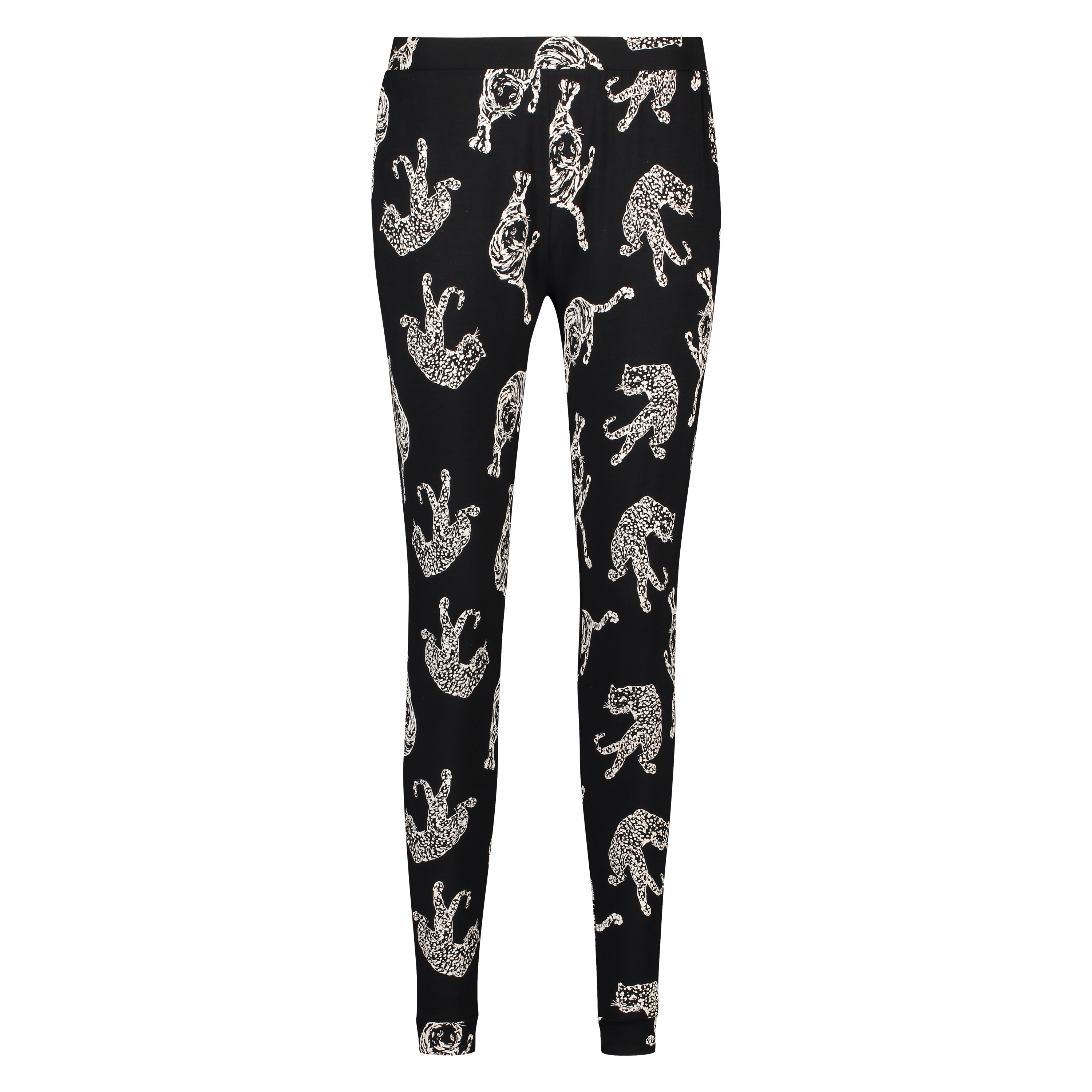 Loose-fitting Pajama Pants, Black, main