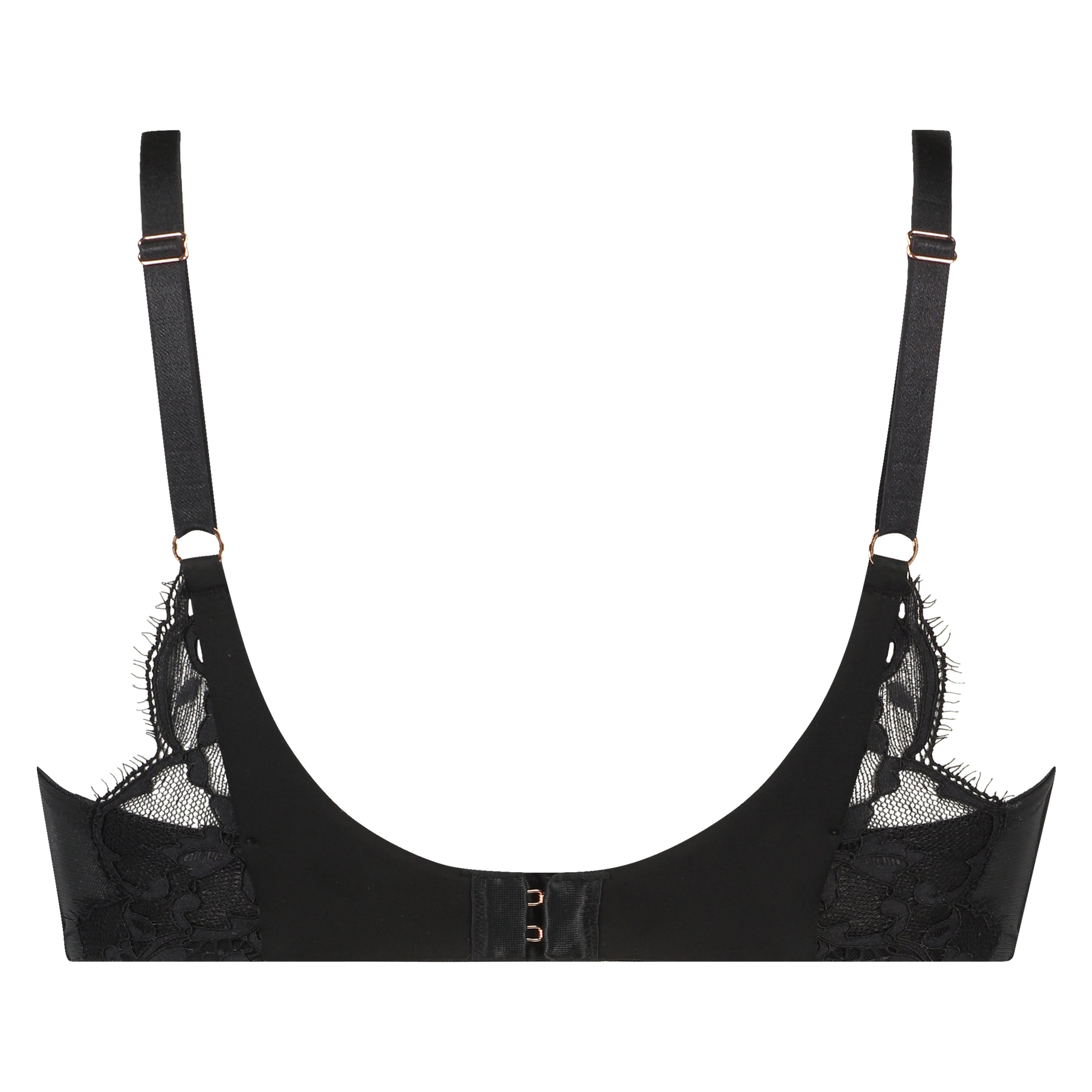 Genevieve padded push-up underwired bra, Black, main