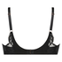 Genevieve padded push-up underwired bra, Black