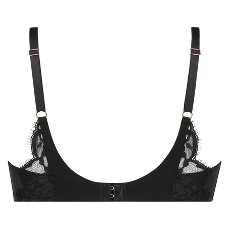 Genevieve padded push-up underwired bra, Black