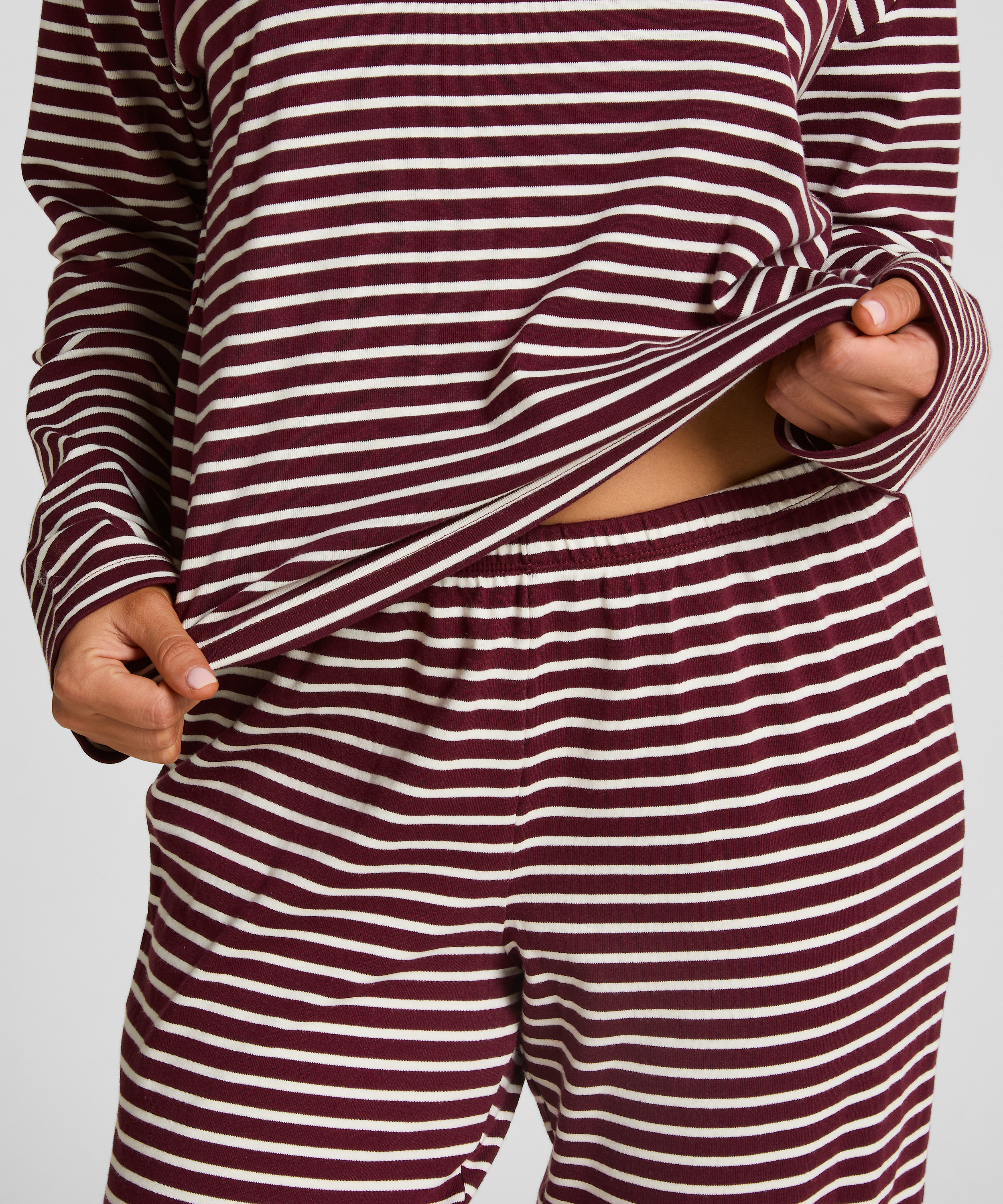 Pyjamaset Cotton Jersey, Purple, main