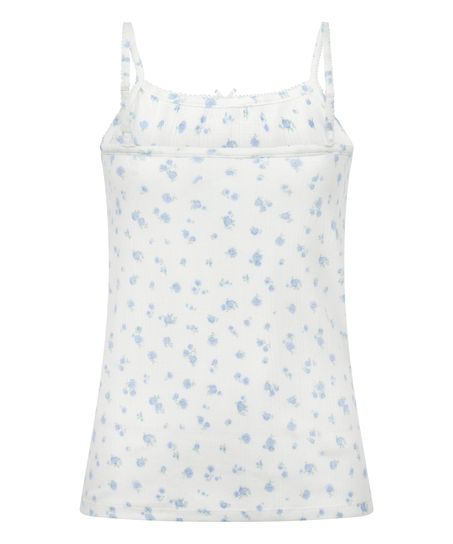 Cami Pointelle, White
