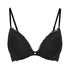 Marine Padded Push-Up Underwired Bra, Black