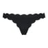 Scallop Rio Bikini Bottoms, Black