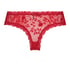 V-shaped Brazilian knickers mesh, Red