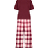 Pyjama Set Check, Purple