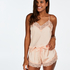 Satin Lace cami top, Orange