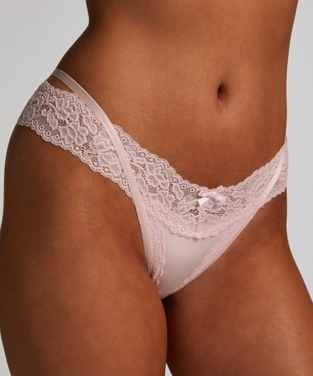 Elliena Extra Low V Thong, Pink