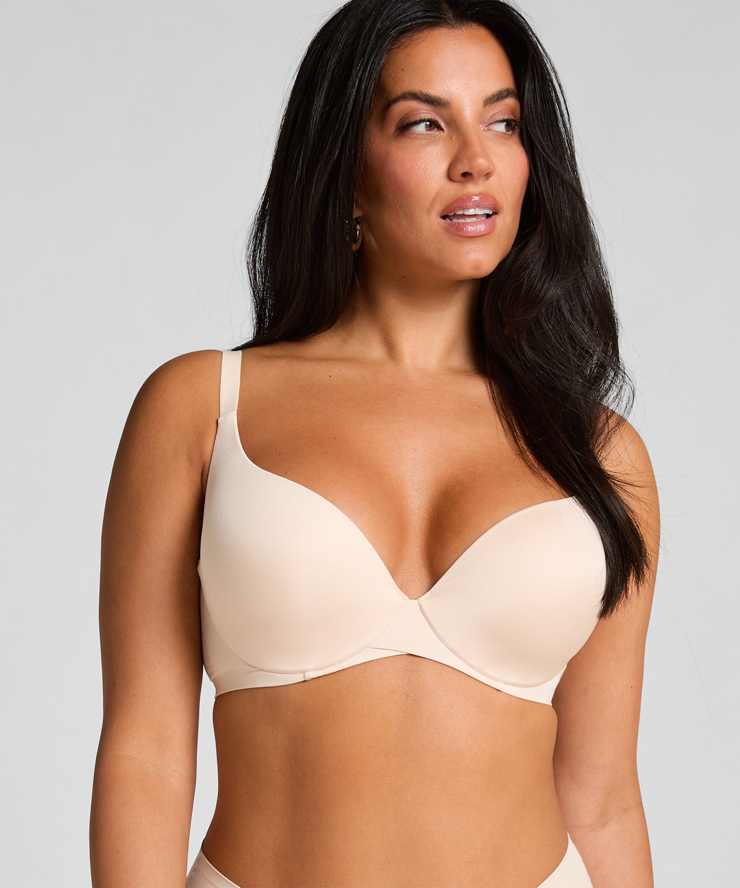 Smooth Padded Underwired Bra, Beige