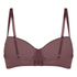 Demi Padded Underwired Bra, Brown