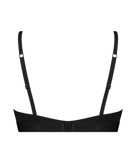 Cutie Triangle Bralette, Black