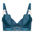 Marjolein Padded Underwired Longline Bra, Blue