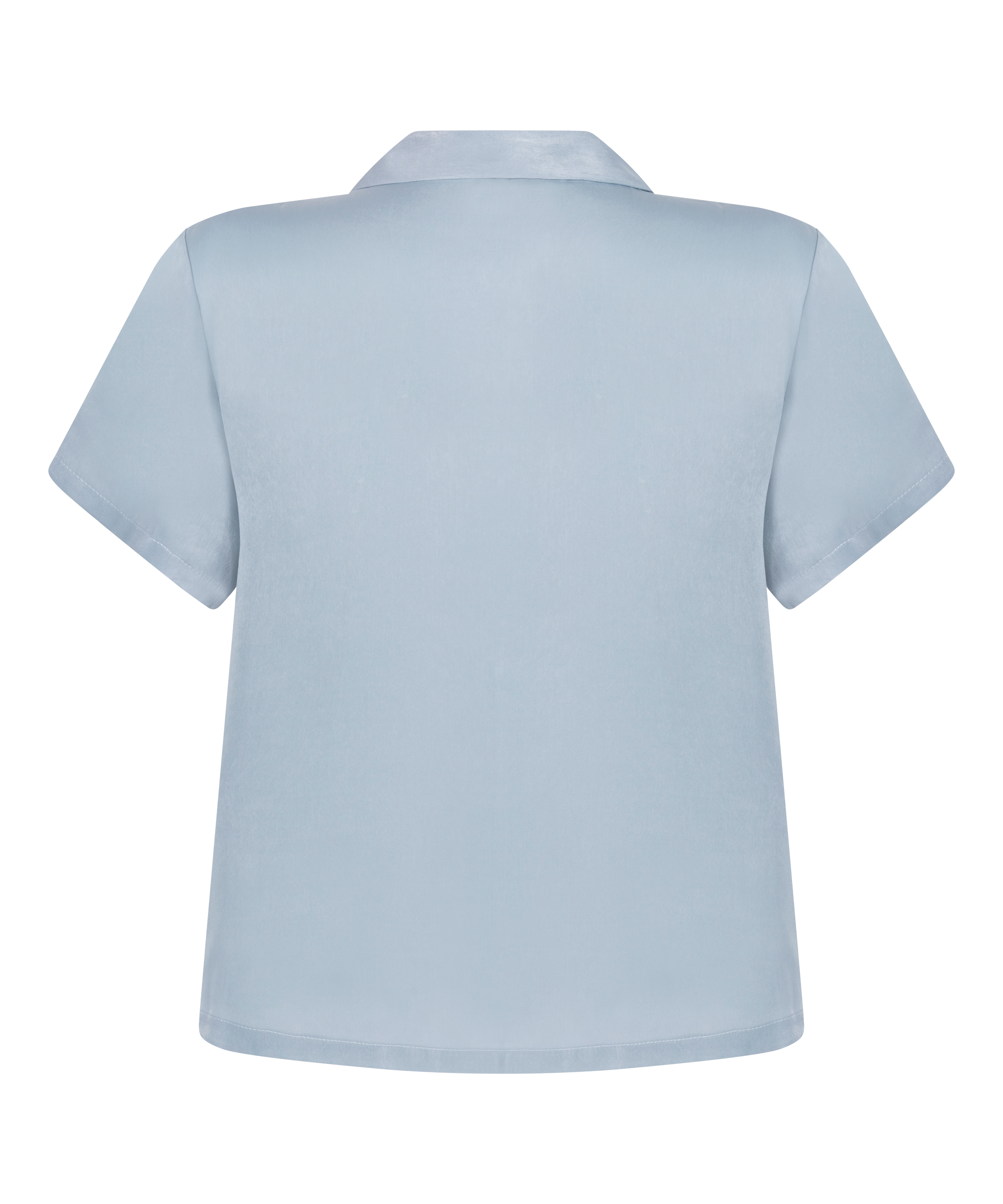 Satin Short-Sleeved Jacket, Blue, main