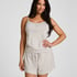 Pyjama Short Striped Jersey, Gray