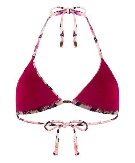 Lagos Triangle Bikini Top, Beige