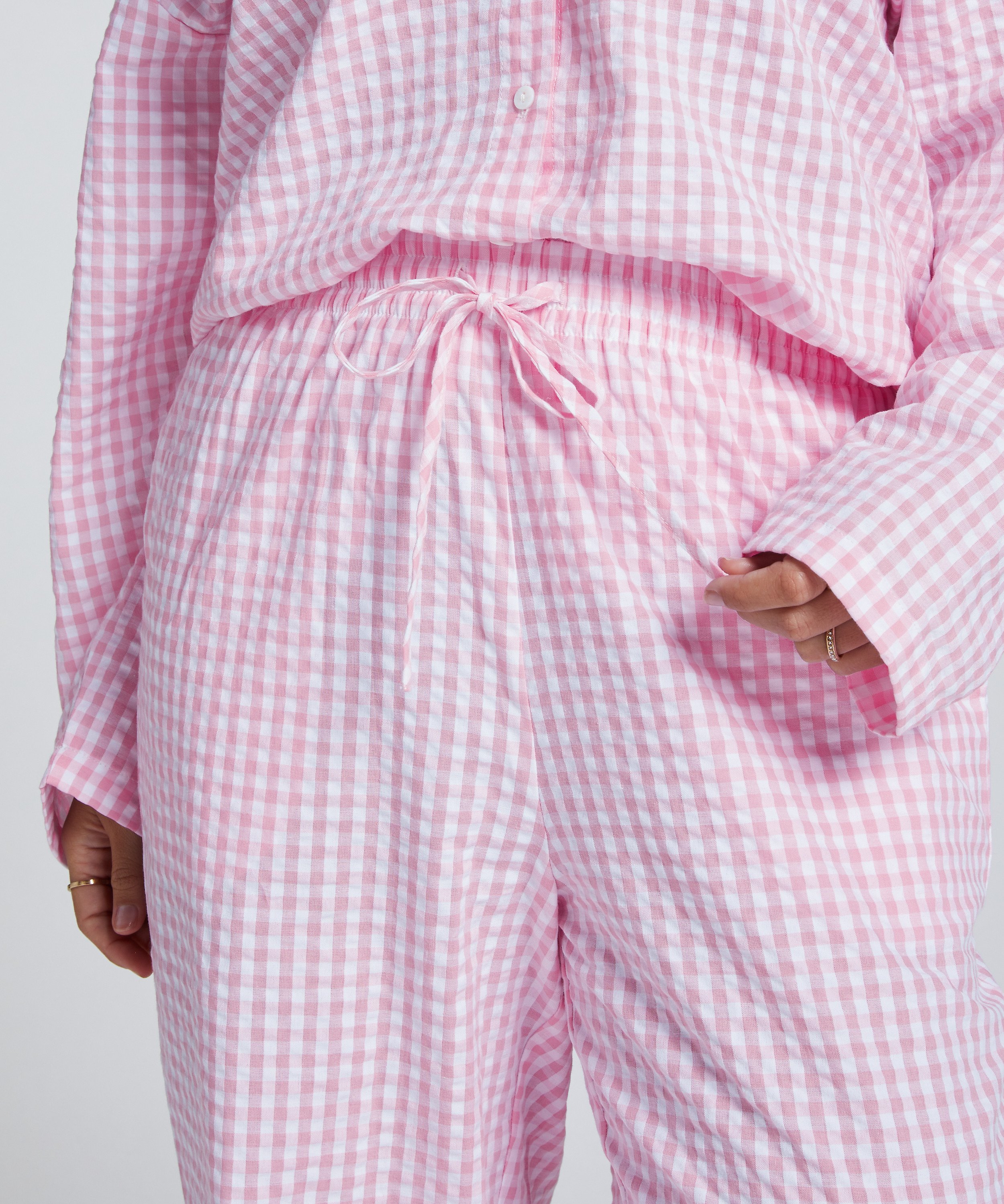 Cotton Pyjama Pants, Pink, main