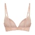 Angie Padded Underwired Push-Up Bra, Beige