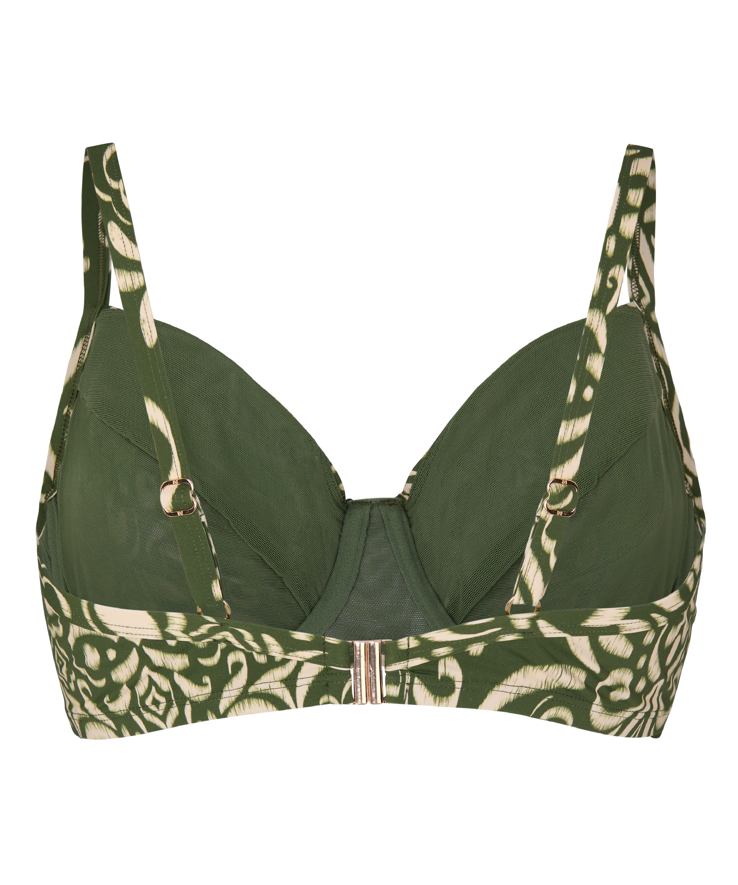 Non-Padded Underwired Bikini Top Cancun, Green, main