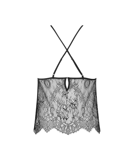 Delphine Lace Cami, Black