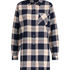 Boyfriend Check Nightshirt, Blue
