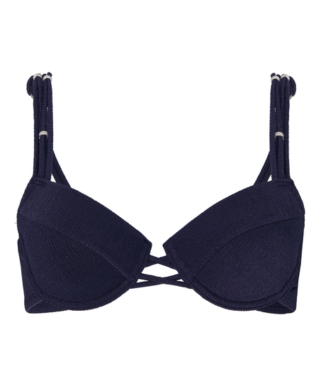 Padded Underwired Bikini Top Sorrento, Blue