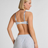 Plunge Padded Underwired Bra, Blue