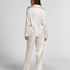 Pyjama Set Shiny Satin, White