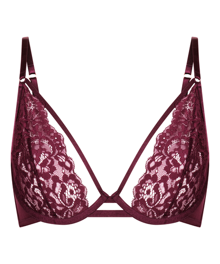 Cinnamon Non-Padded Underwired Bra, Red