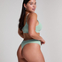 Dianne High Leg Thong, Green