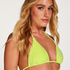 Wild Triangle Bikini Top, Green