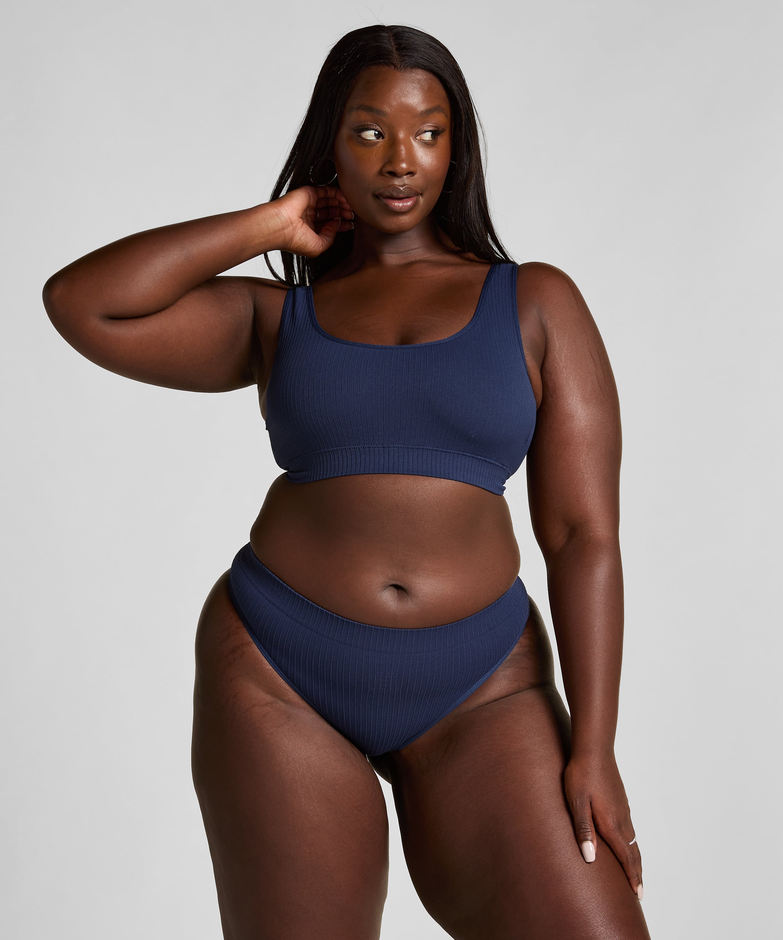 Dianne Scoop Bralette, Blue, main