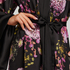 Satin Kimono, Black