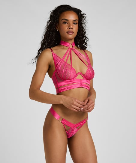 Emmeline Highleg Thong, Pink