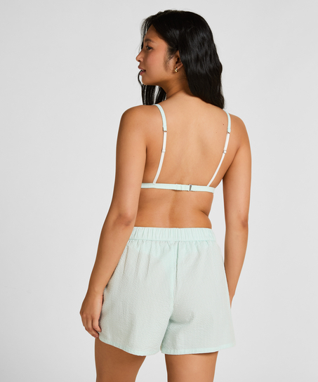 Pyjama Short Seersucker, Green