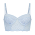 Catrin Padded Longline Underwired Bra, Blue