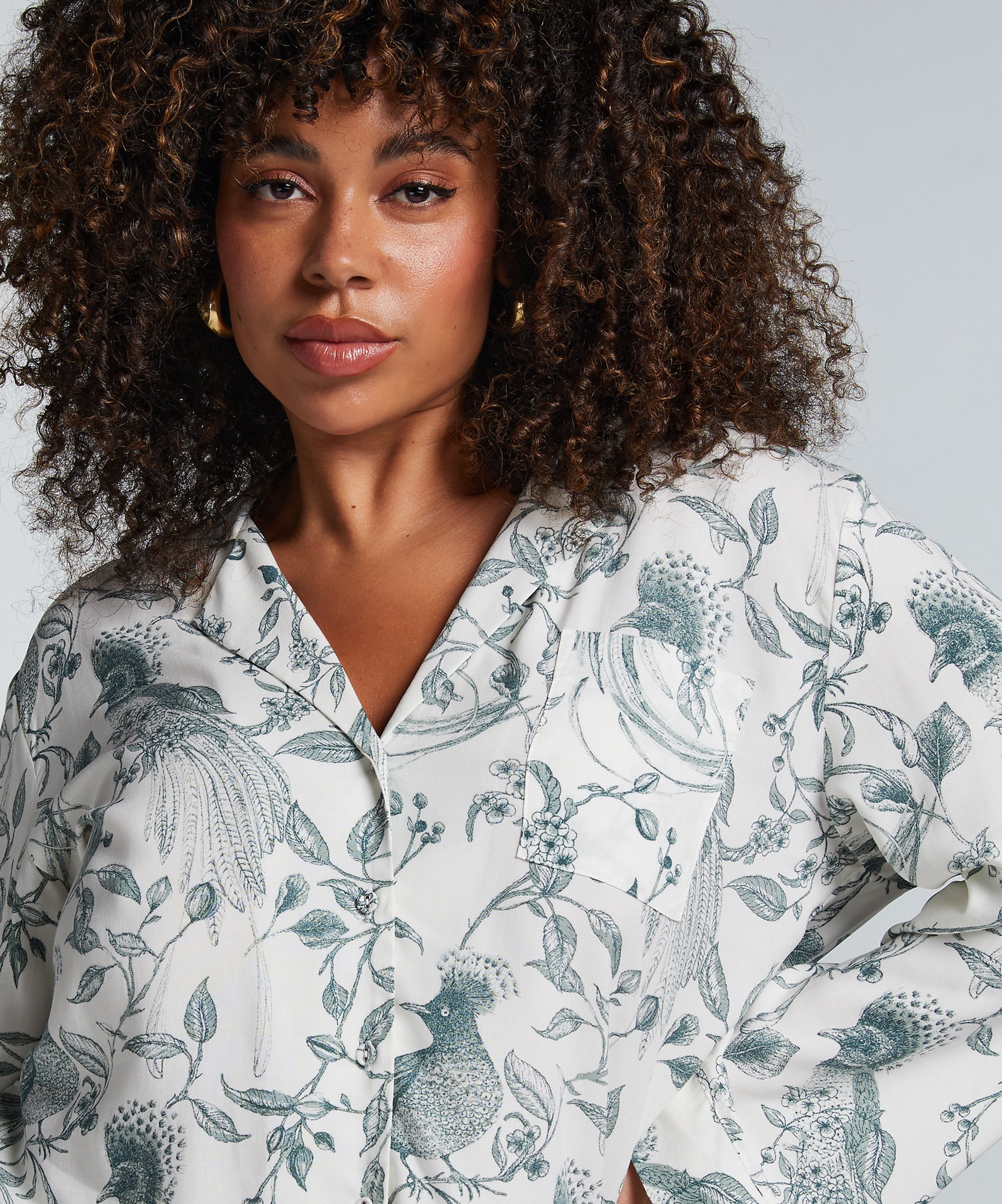 Pyjama Top, White, main