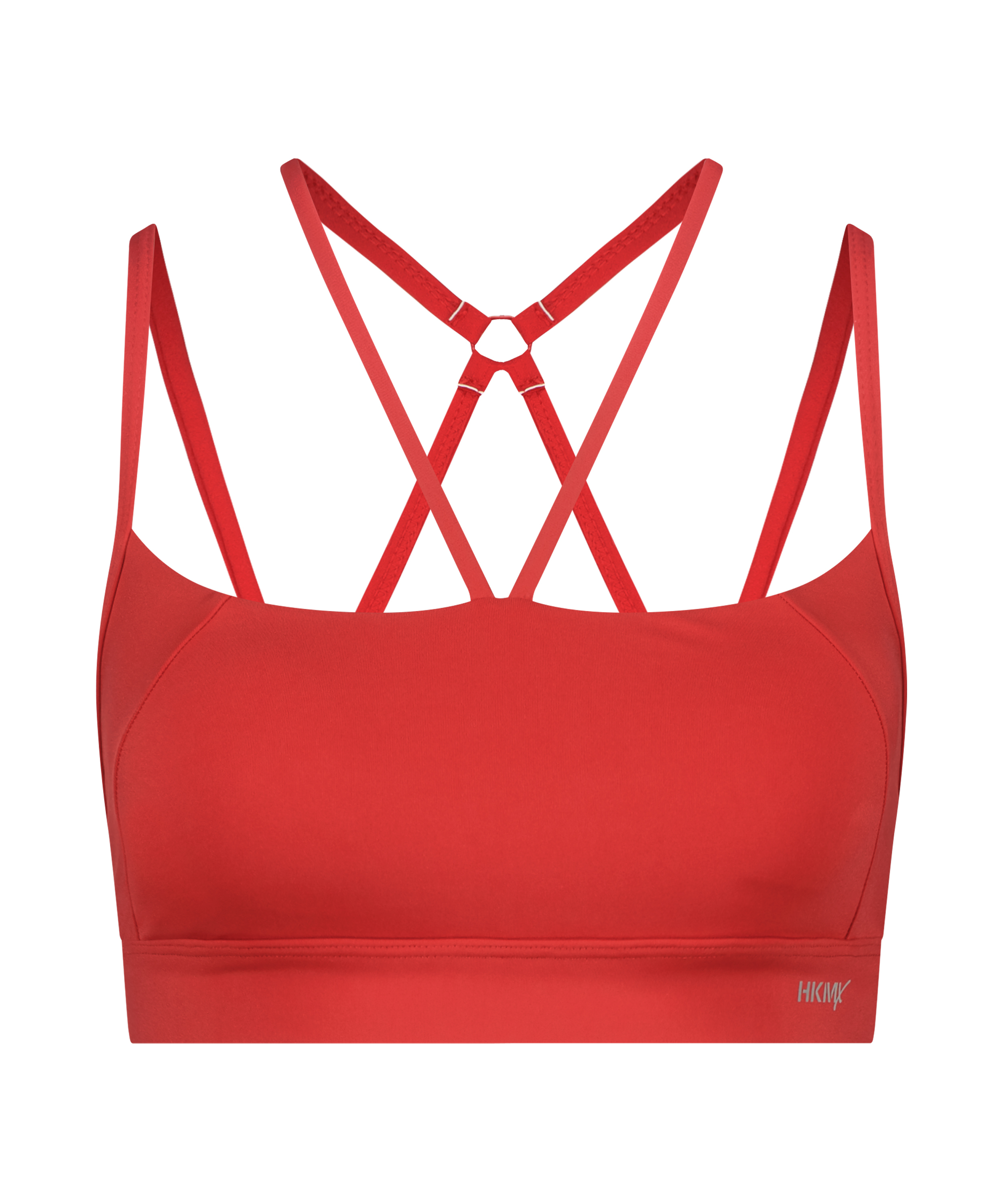 HKMX The Nadi sports bra level 1, Red, main