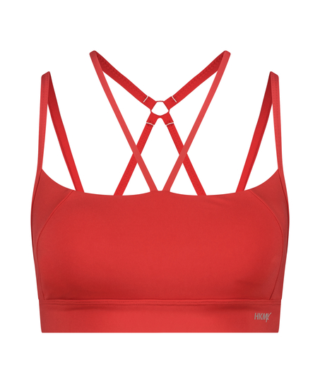 HKMX The Nadi sports bra level 1, Red