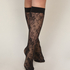 Sheer Socks Lace Fishnet, Black