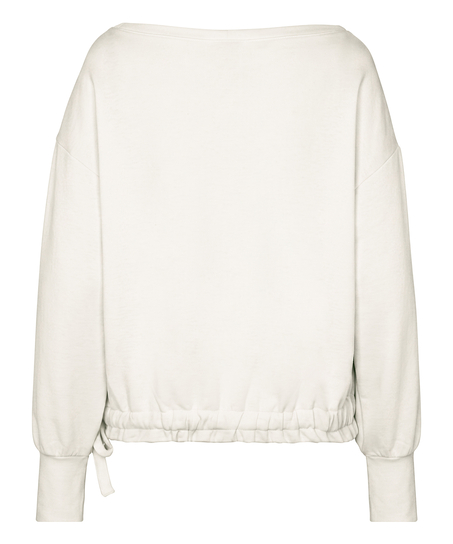 Top Viscose Boatneck, White
