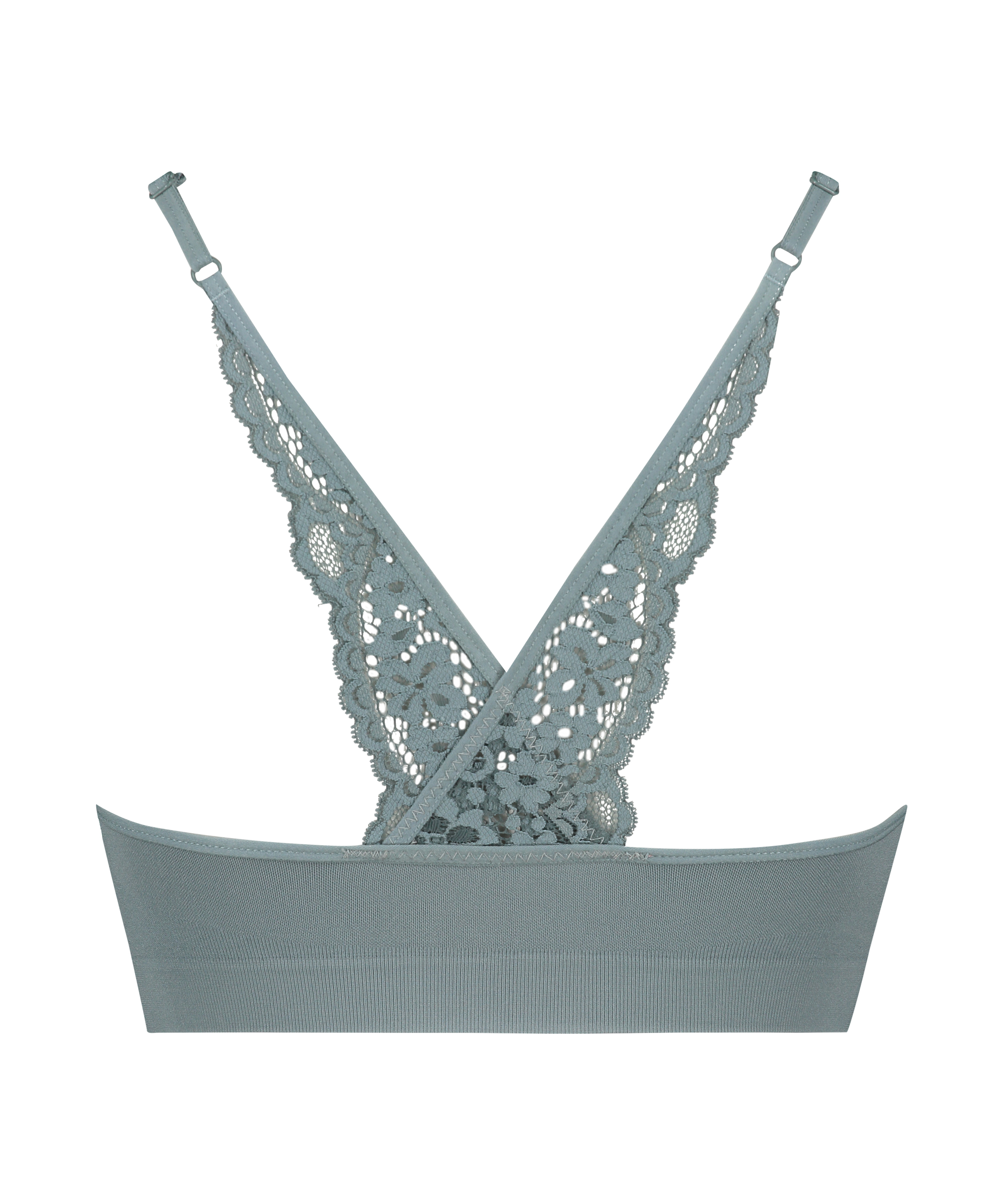 Rose seamless bralette, Green, main