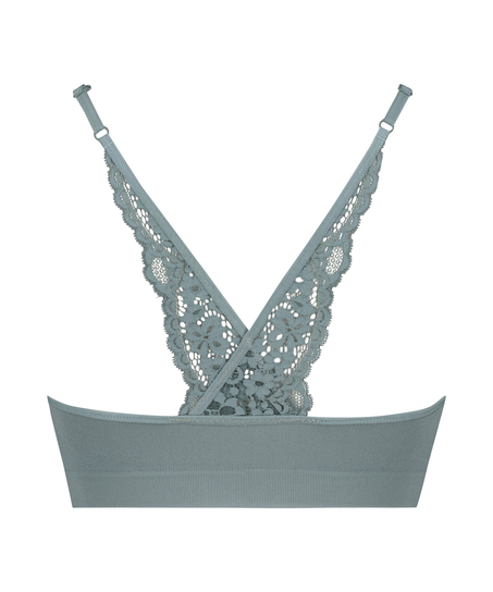 Rose seamless bralette, Green