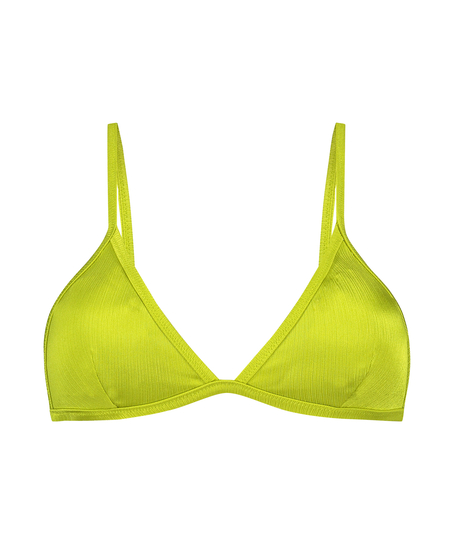 Luna Triangle Bikini Top, Green