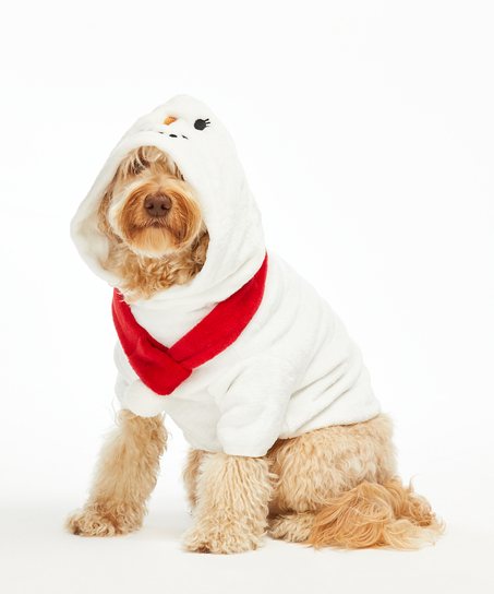 Dog's Fleece Onesie, White