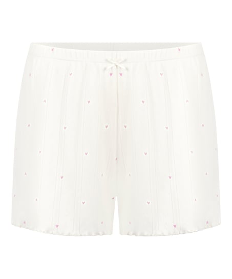 Pointelle Short, White