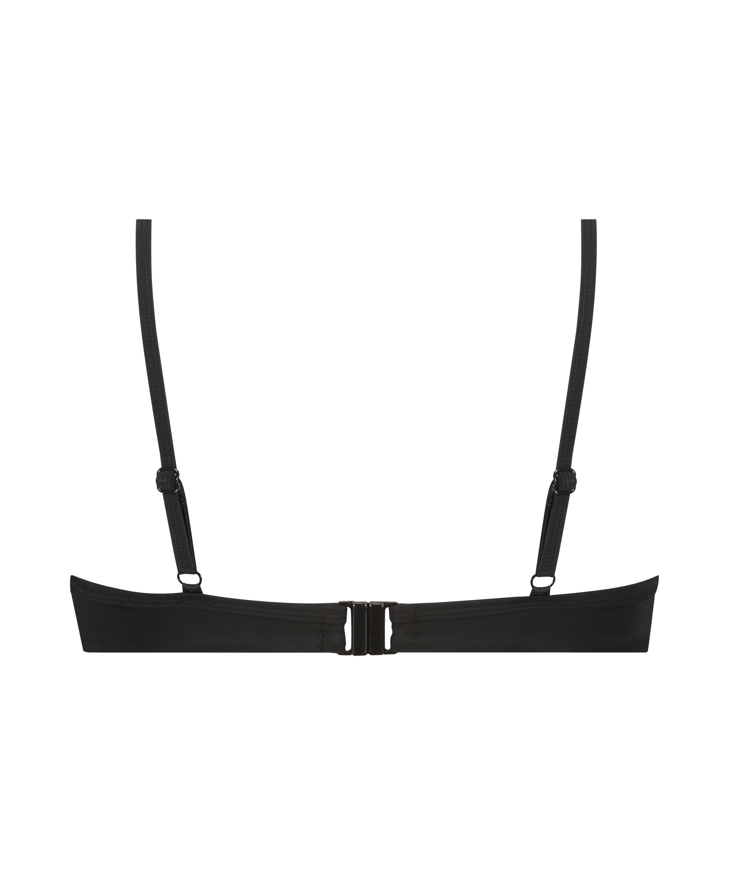 Sicily non-padded underwired bikini top, Black, main