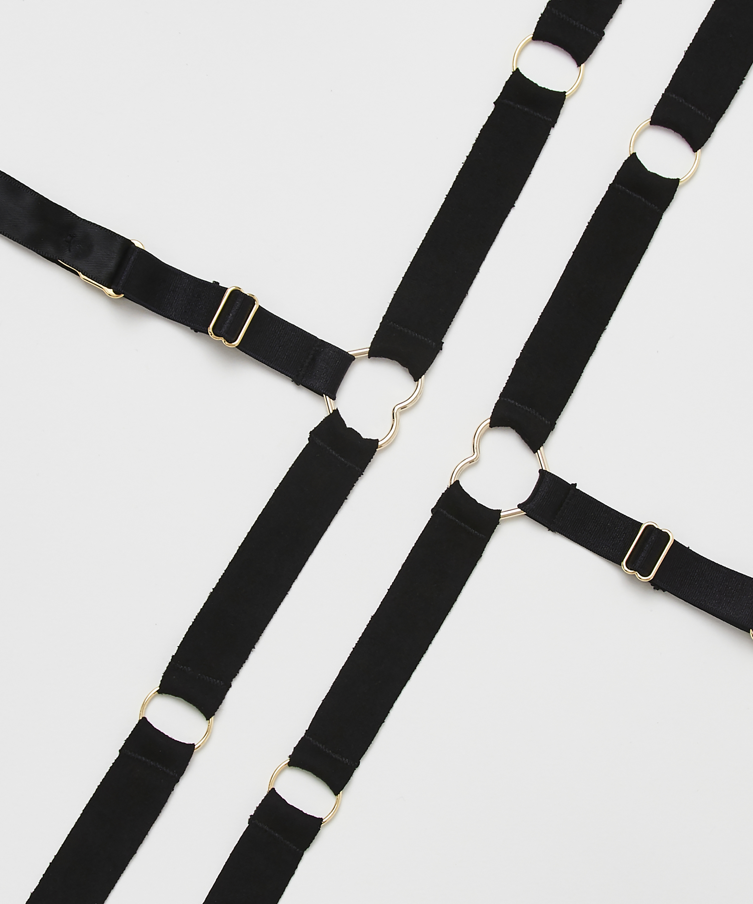 Private Suspender Cuffs, Black, main