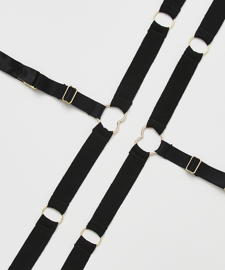 Private Suspender Cuffs, Black