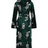 Fleece Bathrobe, Green