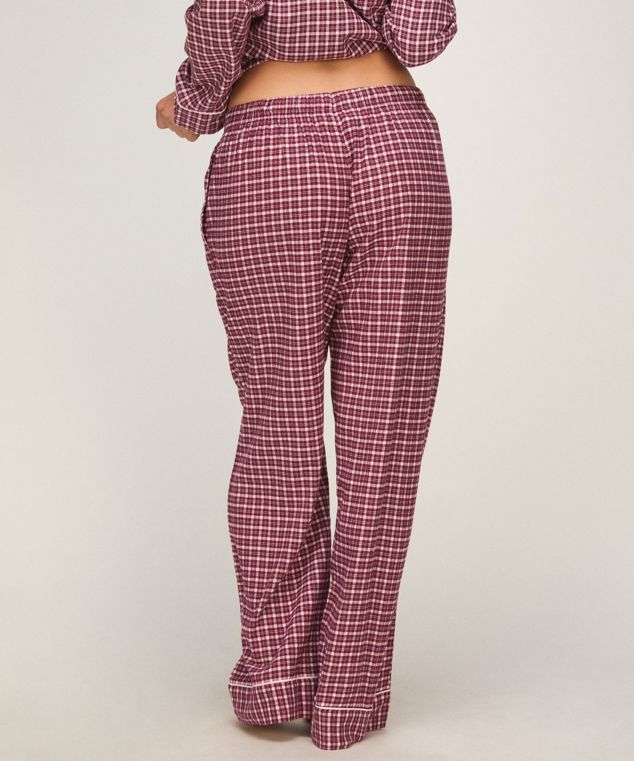 Check Pyjama Pants, Red, main